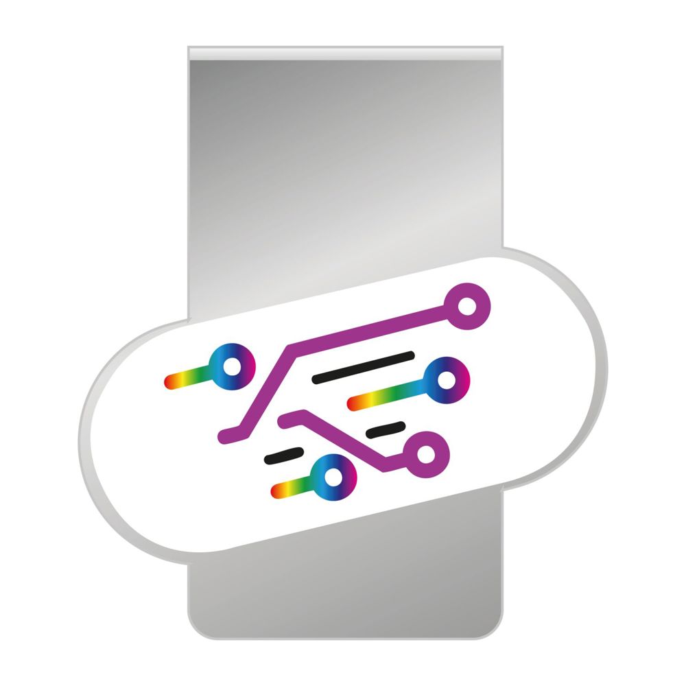 ROMINOX® Mehrweg-Büroklammer Shape Clip, 9 Varianten, idealer Mailingartikel für Dokumente, bis zu 18 Seiten Klemmkraft