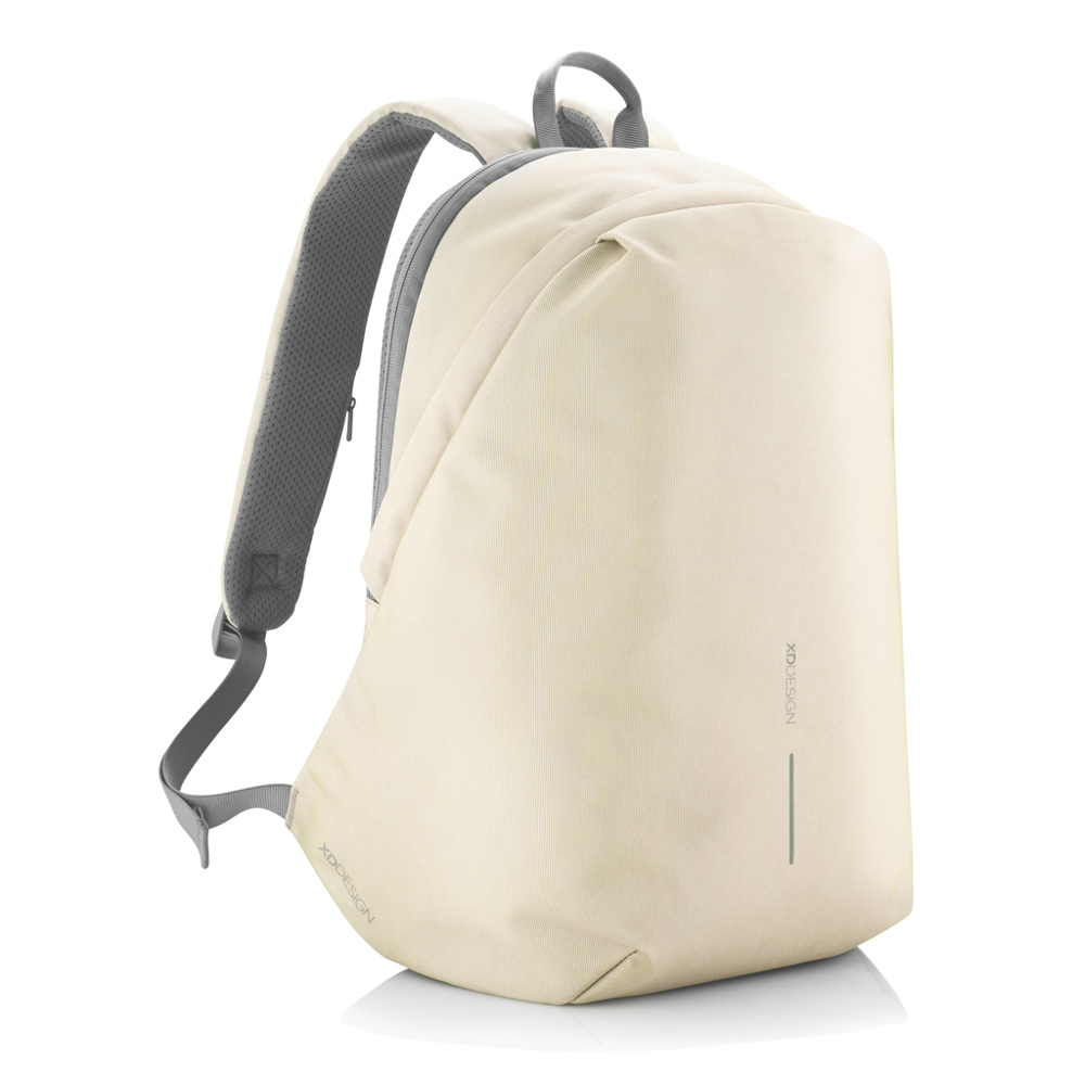 Bobby Soft, Anti-Diebstahl-Rucksack - beige, grau (± PMS Warm Grey 1/ ± PMS Cool Grey 9)