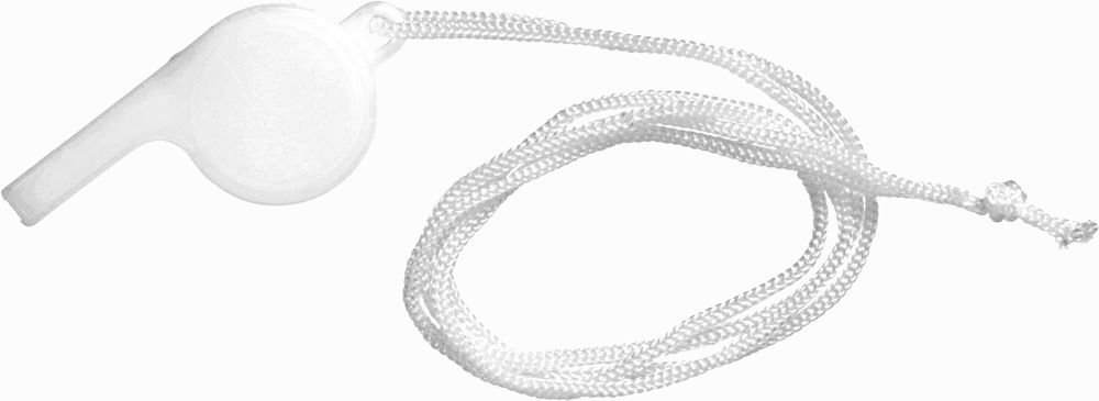 Trillerpfeife aus Kunststoff Josh - Weiß