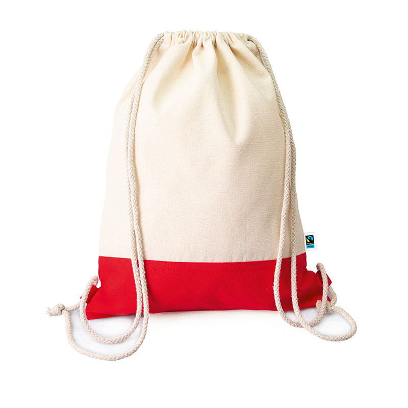 organic-Baumwollrucksack Enzo - red