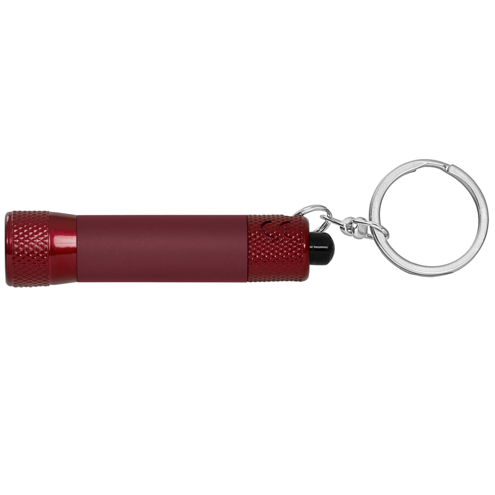 Chroma Softy Monochrome Klassisches 3 LED Taschenlampen Schlüsselanhänger - Rot (#70273D)