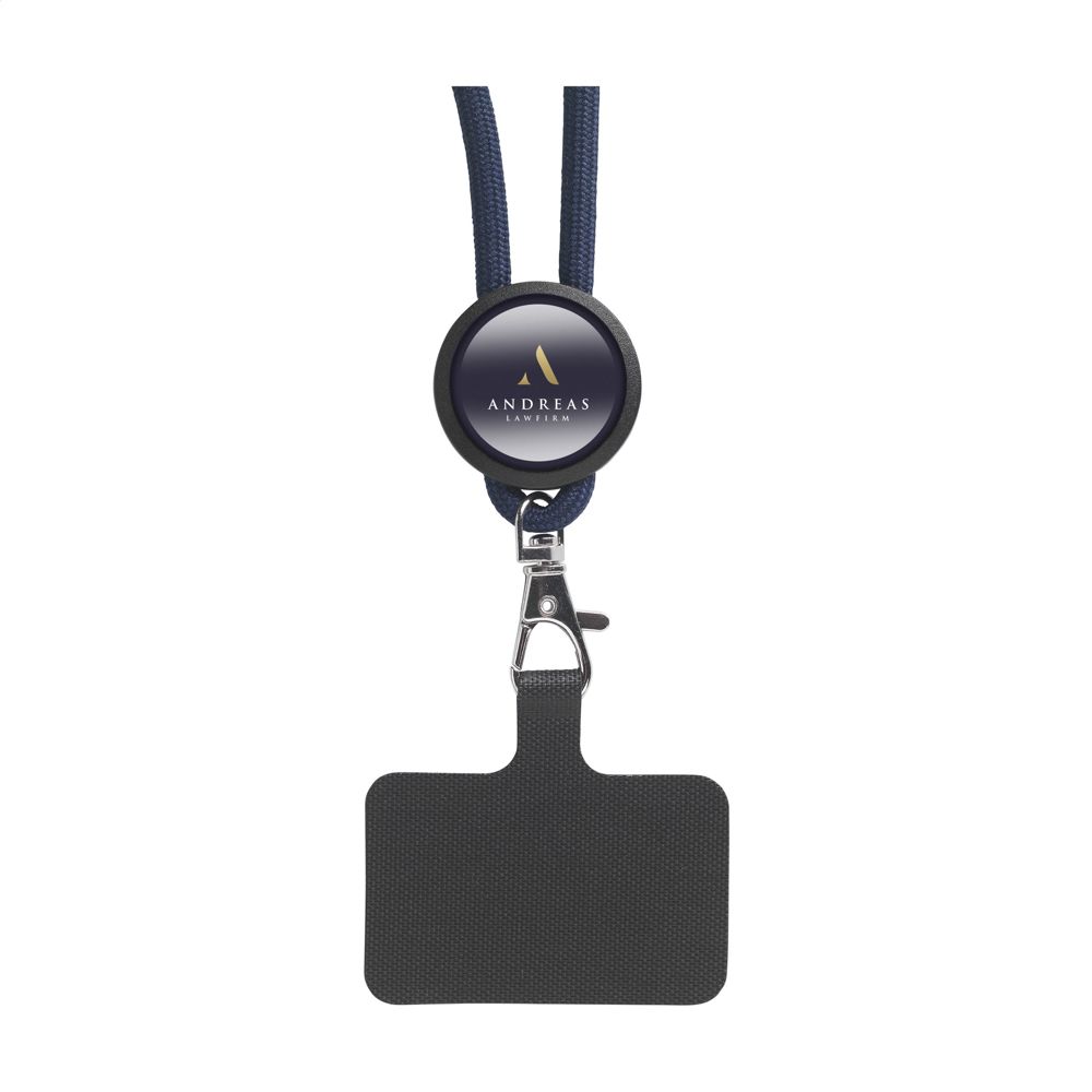 Lace Lanyard GRS RPET 0,5 cm Handy-Schlüsselband