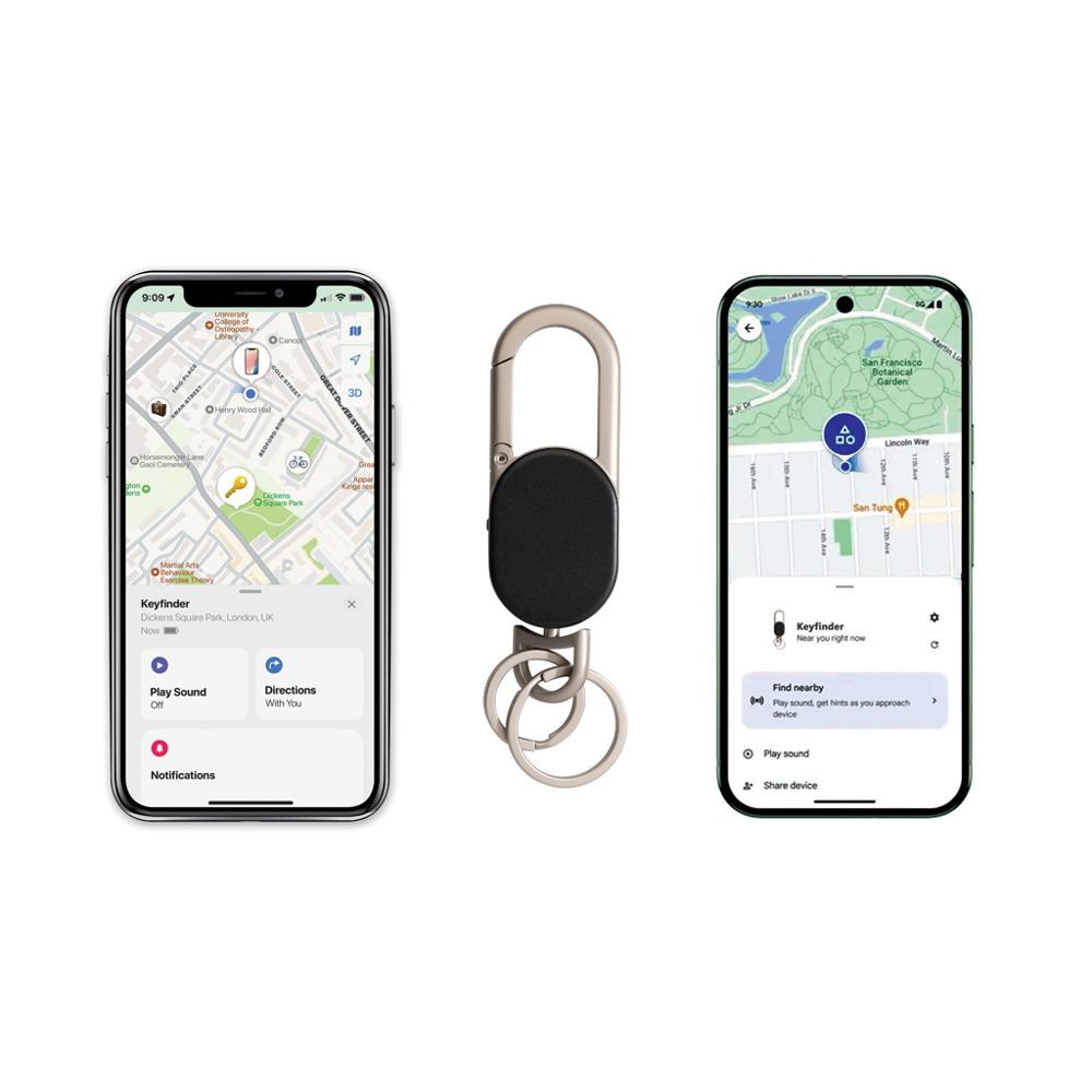 Keyfinder Dual Schlüsselanhänger mit weltweiter Ortung