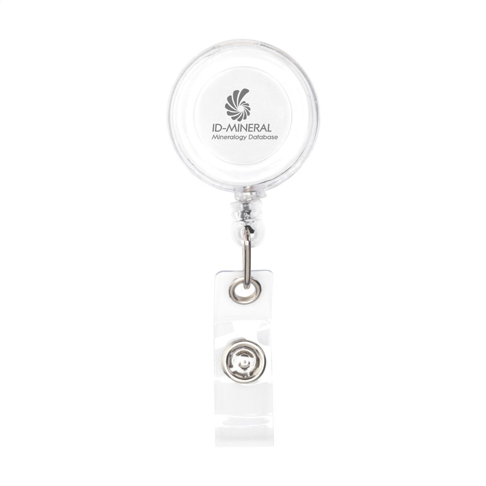 BadgeClip Badgehalter - Transparent Weiβ