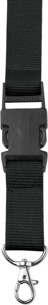 Lanyard aus Polyester Bobbi - Schwarz