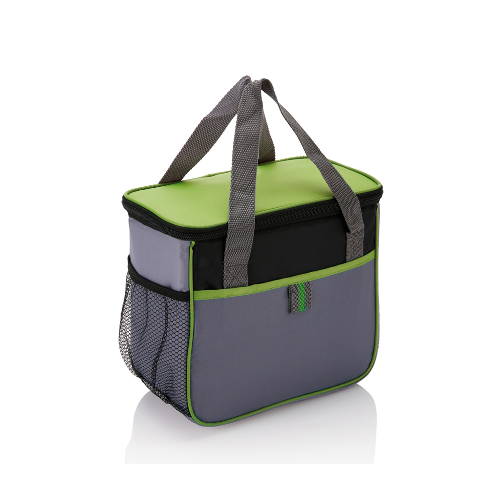 Basic Kühltasche - grün, grau (± PMS 2298/ ± PMS Cool Grey 8)