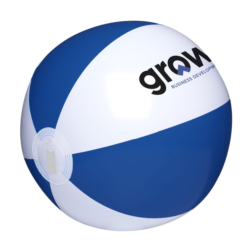 BeachBall Ø 27 cm - weiß/dunkelblau (± PMS 7686)