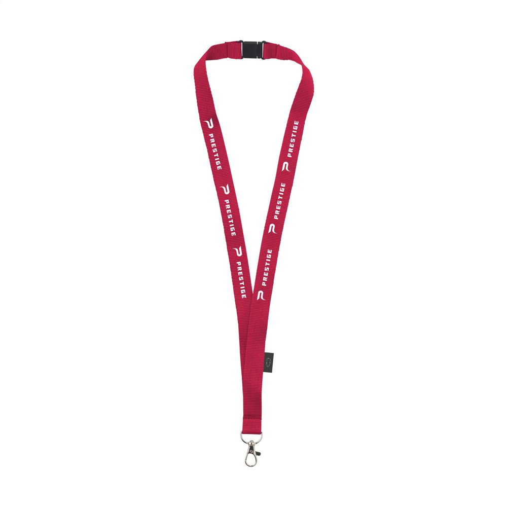 Lanyard Safety GRS RPET 2 cm Schlüsselband - Rot