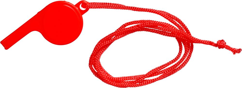 Trillerpfeife aus Kunststoff Josh - Rot