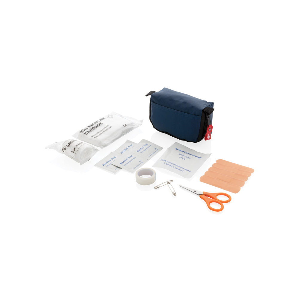 Erste Hilfe Set in Tasche - navy blau (± PMS 2767)
