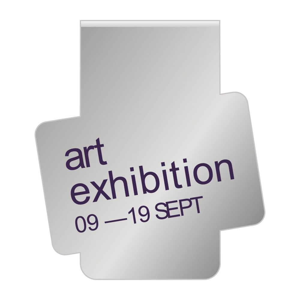 ROMINOX® Mehrweg-Büroklammer Shape Clip Variante B, idealer Mailingartikel für Dokumente, bis zu 18 Seiten Klemmkraft