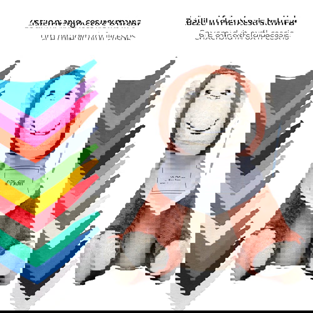 Affe Bjarne, hellbraun, one size