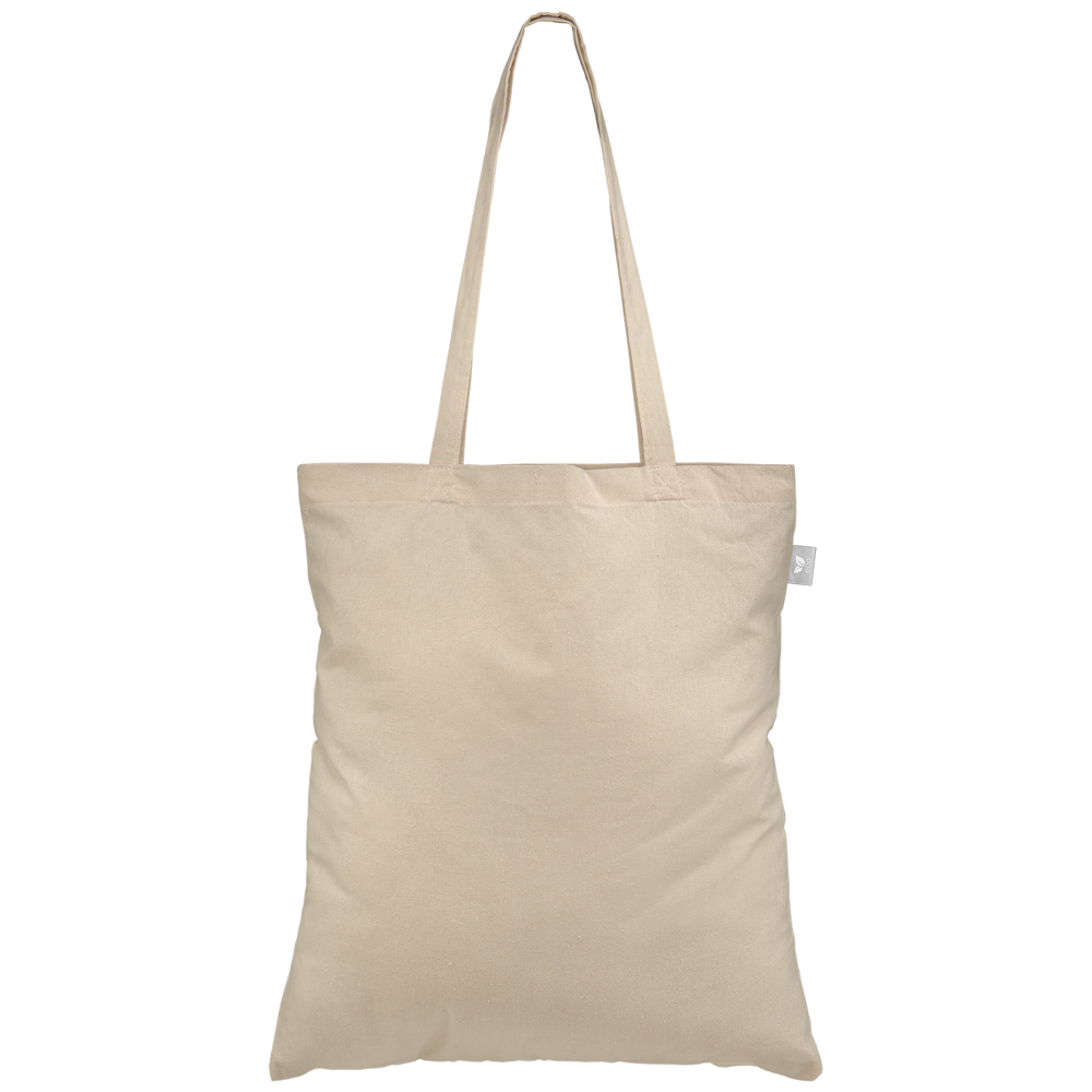 Geo - Tragetasche aus recyceltem Baumwolltuch (140 g/m²)