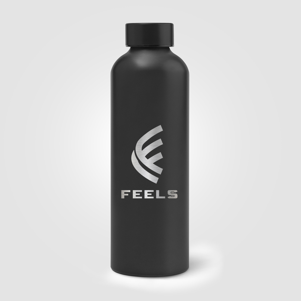 Astrid Trinkflasche Metallic aus recyceltem Edelstahl - 710 ml - Metallisch (#53565A)