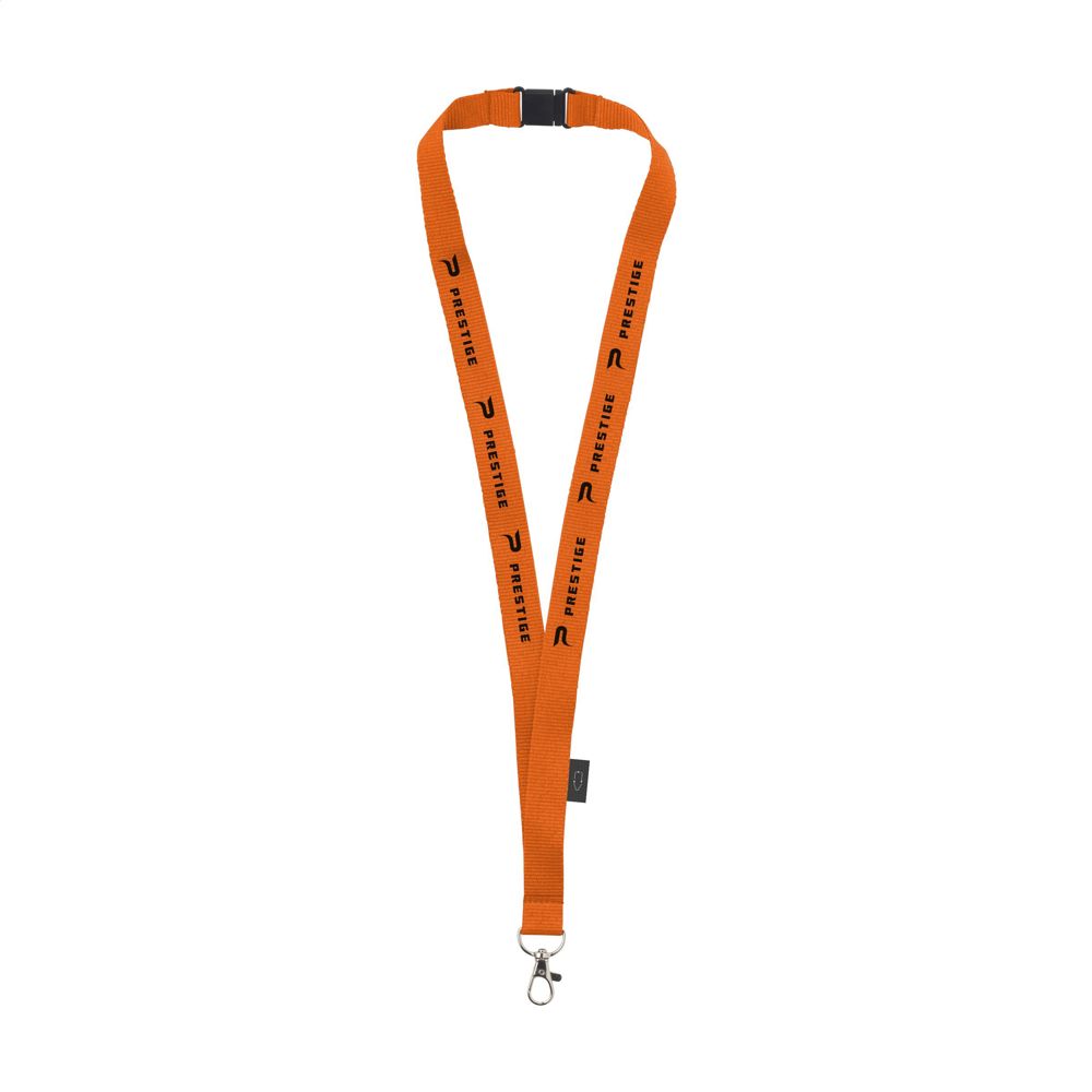 Lanyard Safety GRS RPET 2 cm Schlüsselband - Orange